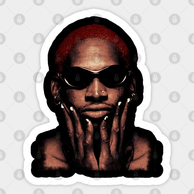 90s Dennis Rodman Sticker by Pinkerjon